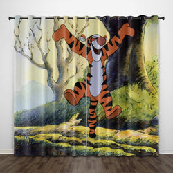 The Tigger Movie Curtains Pattern Blackout Window Drapes (Online Order Only)