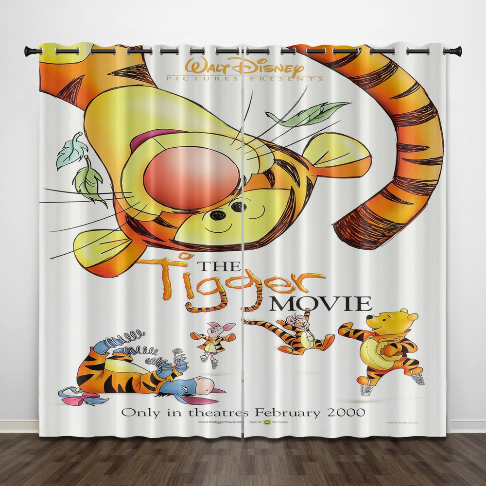 The Tigger Movie Curtains Pattern Blackout Window Drapes (Online Order Only)