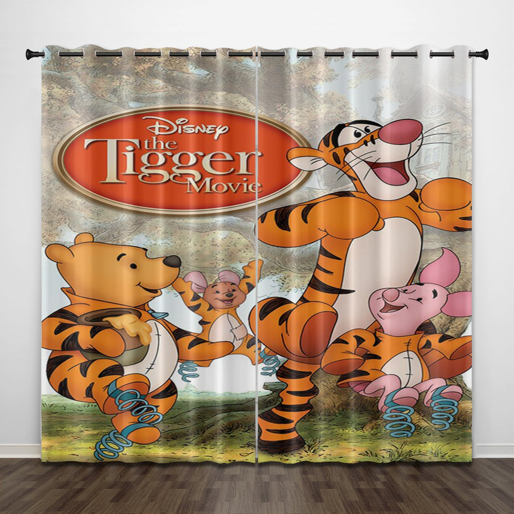 The Tigger Movie Curtains Pattern Blackout Window Drapes (Online Order Only)