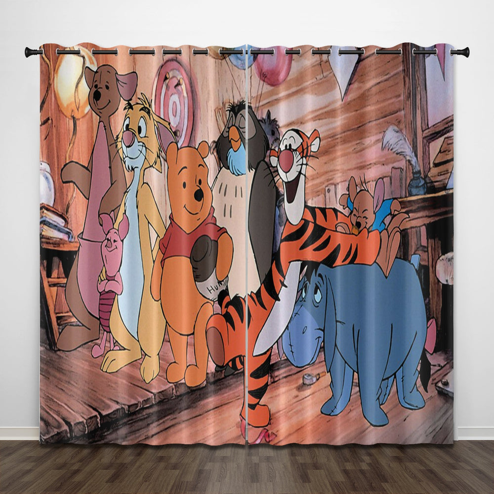 The Tigger Movie Curtains Pattern Blackout Window Drapes (Online Order Only)