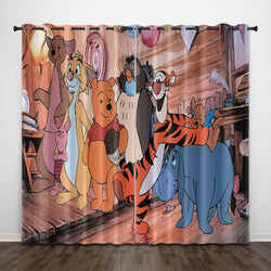 The Tigger Movie Curtains Pattern Blackout Window Drapes (Online Order Only)
