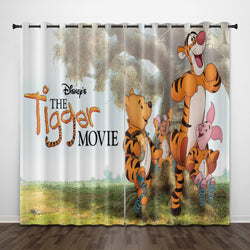 The Tigger Movie Curtains Pattern Blackout Window Drapes (Online Order Only)