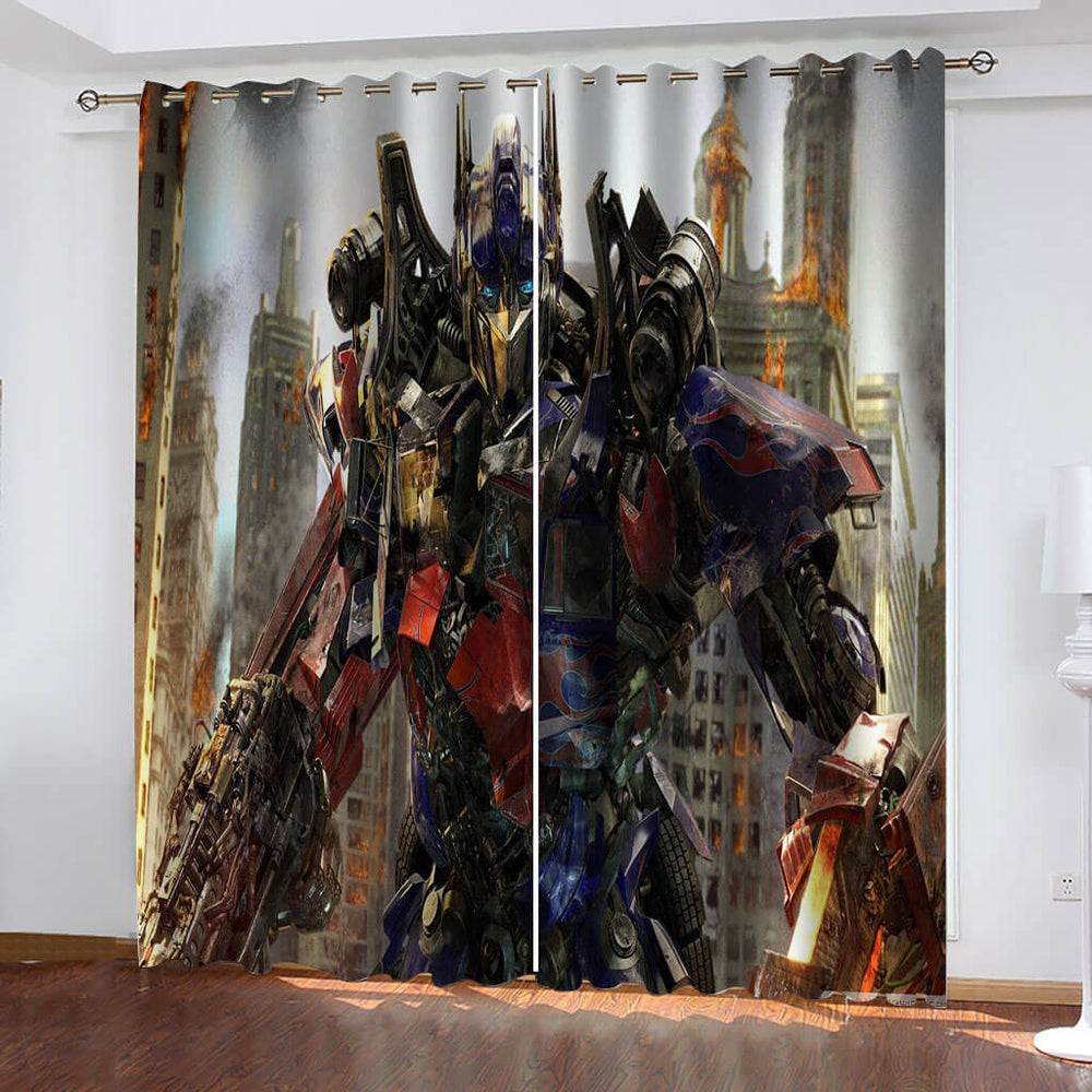 The Transformers Curtains Cosplay Blackout Window Drapes Room Decoration (Online Order Only)