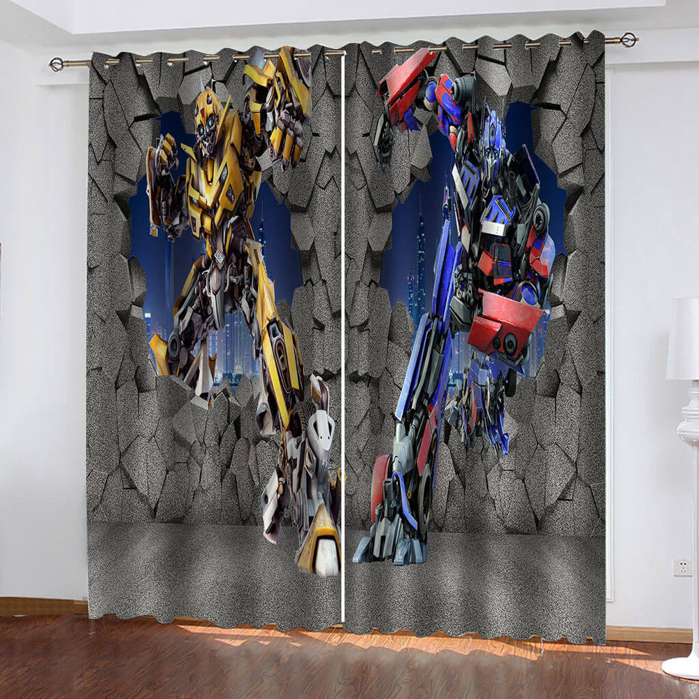 The Transformers Curtains Cosplay Blackout Window Drapes Room Decoration (Online Order Only)