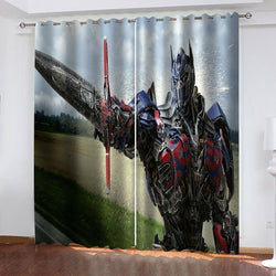 The Transformers Curtains Cosplay Blackout Window Drapes Room Decoration (Online Order Only)