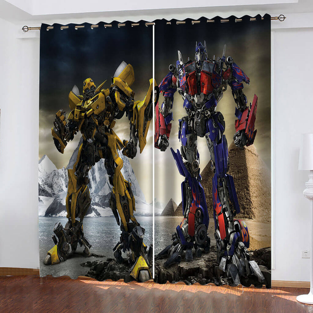 The Transformers Curtains Cosplay Blackout Window Drapes Room Decoration (Online Order Only)