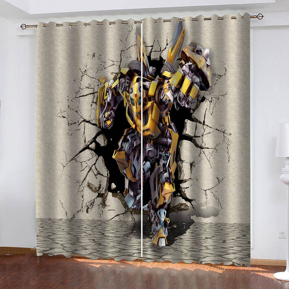 The Transformers Curtains Cosplay Blackout Window Drapes Room Decoration (Online Order Only)