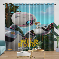The Wild Robot Curtains Blackout Window Drapes Room Decoration (Online Order Only)