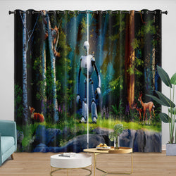 The Wild Robot Curtains Blackout Window Drapes Room Decoration (Online Order Only)