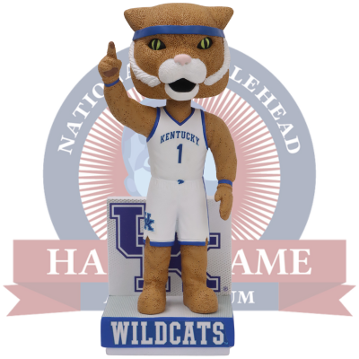 The Wildcat Kentucky Wildcats Mascot Basketball Jersey Bobblehead