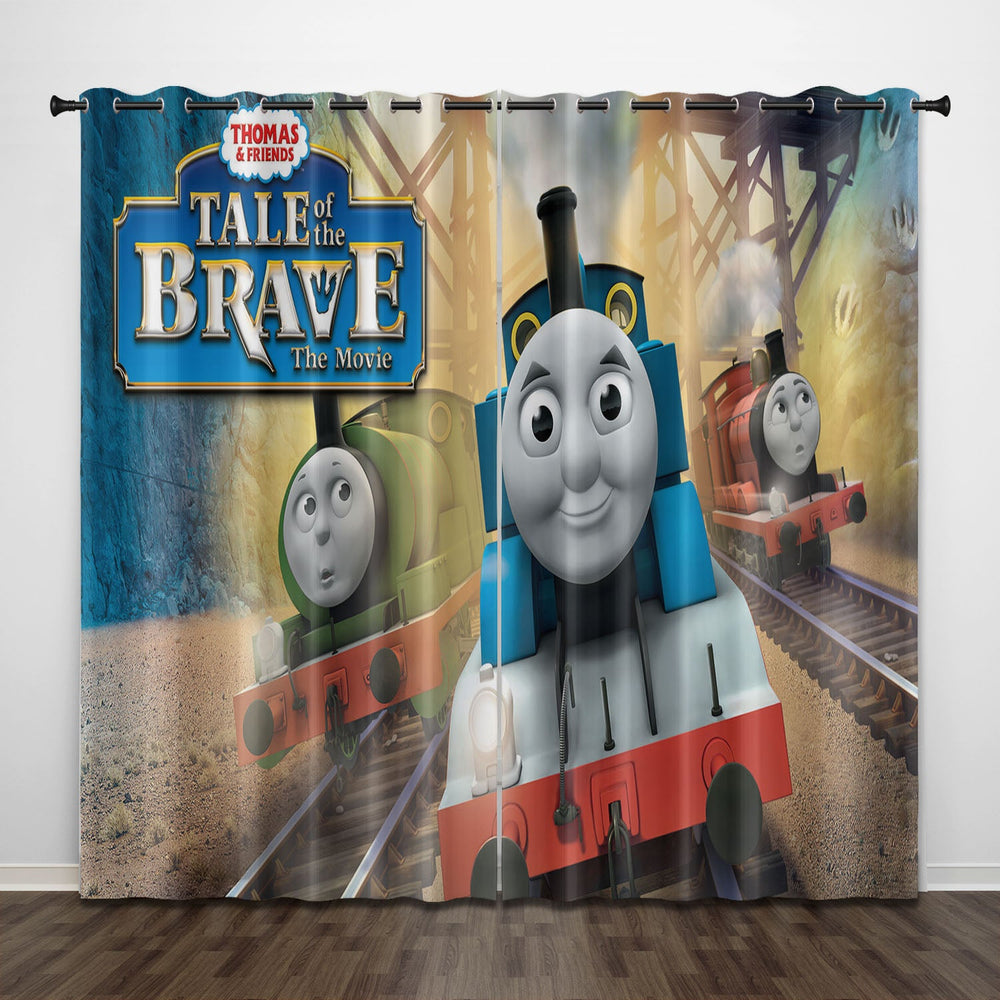 Thomas & Friends Curtains Pattern Blackout Window Drapes (Online Order Only)