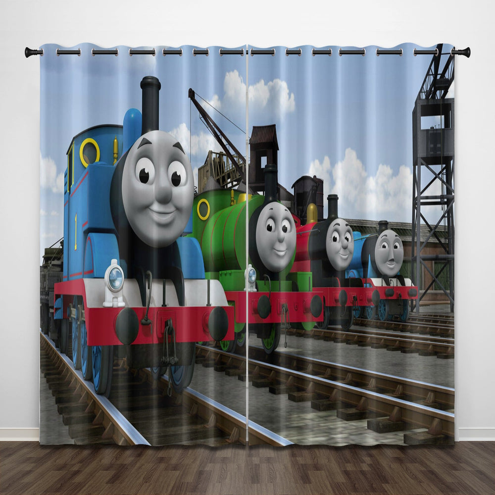 Thomas & Friends Curtains Pattern Blackout Window Drapes (Online Order Only)