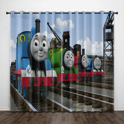 Thomas & Friends Curtains Pattern Blackout Window Drapes (Online Order Only)