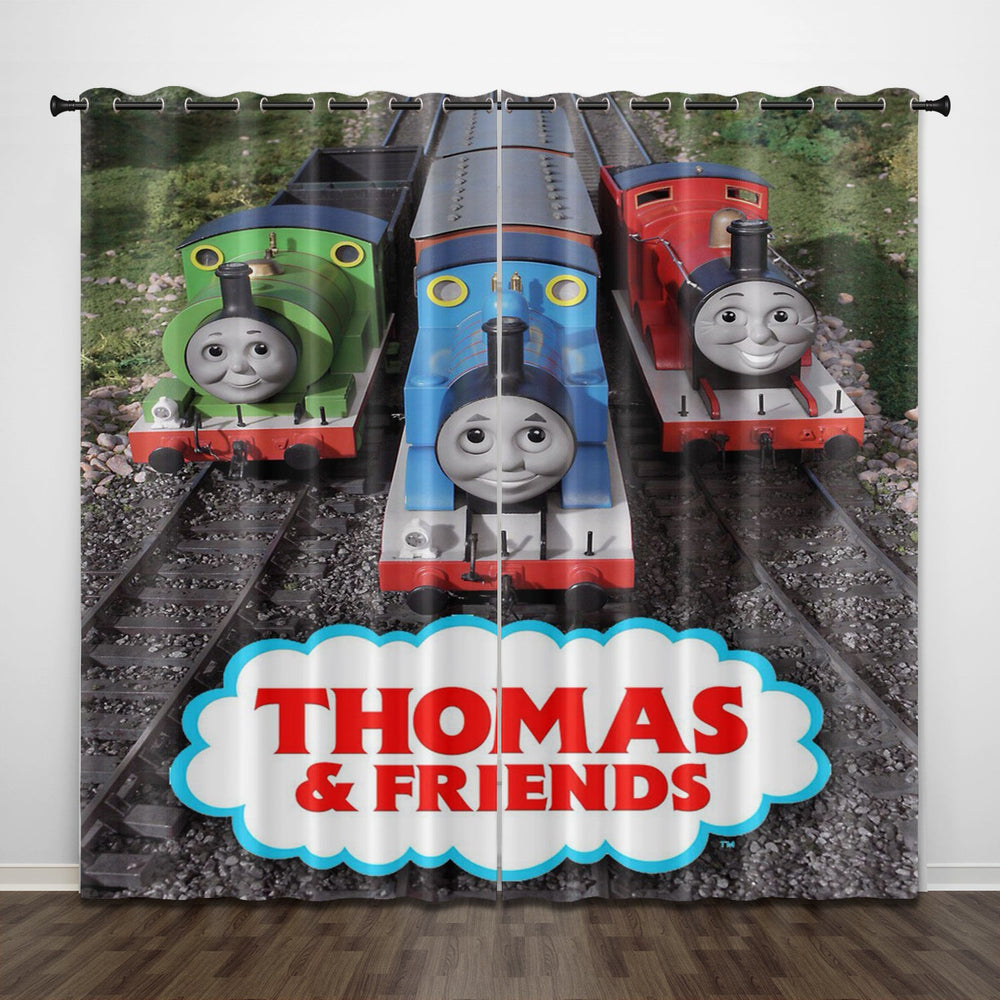 Thomas & Friends Curtains Pattern Blackout Window Drapes (Online Order Only)