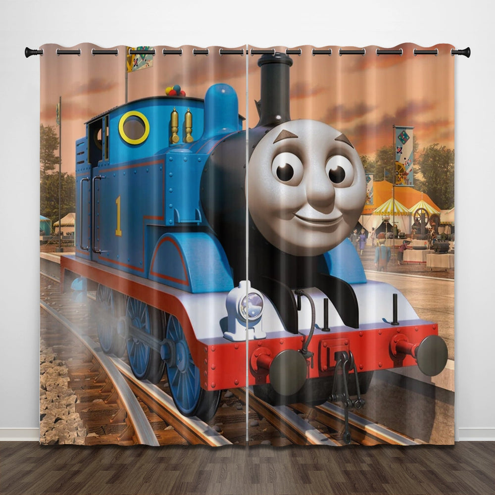 Thomas & Friends Curtains Pattern Blackout Window Drapes (Online Order Only)