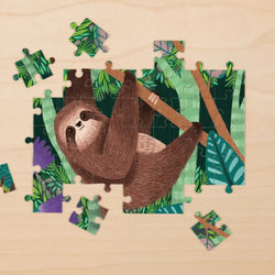 Three-Toed Sloth 48 Piece Mini Jigsaw Puzzle Mudpuppy (ONLINE ORDER ONLY)
