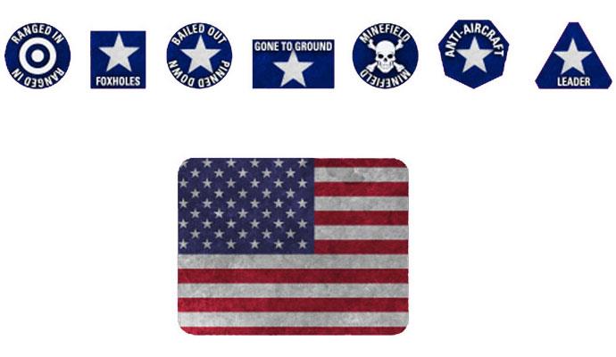 Team Yankee: American Token Set (ONLINE ORDER ONLY)