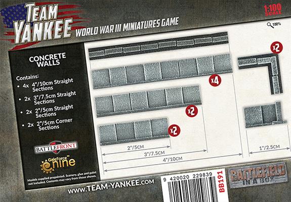 Team Yankee: Concrete Walls (ONLINE ORDER ONLY)