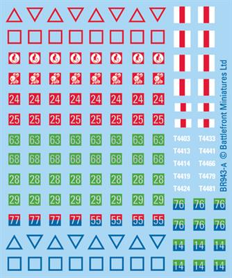 Flames of War: British Desert Decals