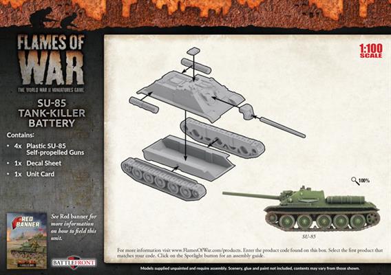Flames of War: Soviet SU-85 Medium SP Battery (Mid War)