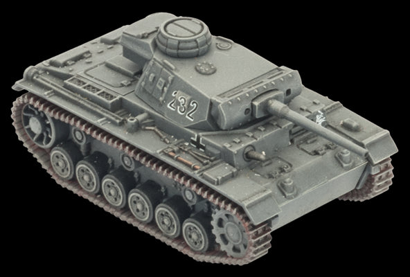 Flames of War: German Panzer III Tank Platoon (Mid War)