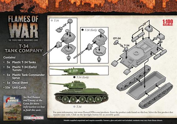 Flames of War: Soviet T-34 Tank Company (Mid War)