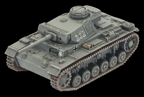Flames of War: German Panzer III Tank Platoon (Mid War)