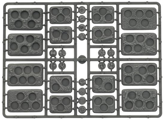 Flames of War: Soviet Plastic Bases - Rubble (ONLINE ORDER ONLY)