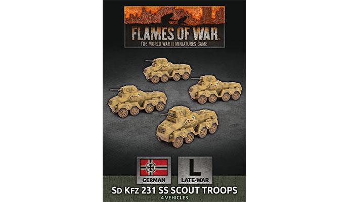 Flames of War: German SD KFZ 231 SS Scout Troops (Late War)