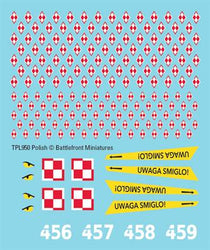 Team Yankee: Polish Decals (ONLINE ORDER ONLY)
