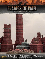 Flames of War: Factory Chimneys (ONLINE ORDER ONLY)
