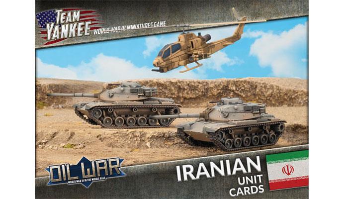 Team Yankee: Iranian Unit Cards (ONLINE ORDER ONLY)