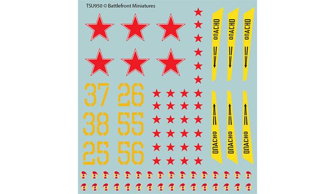 Team Yankee: Soviet Decal Set (ONLINE ORDER ONLY)