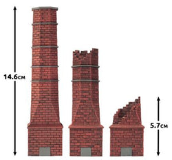 Flames of War: Factory Chimneys (ONLINE ORDER ONLY)