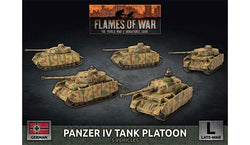 Flames of War: German Panzer IV Tank Platoon (Late War) (ONLINE ORDER ONLY)