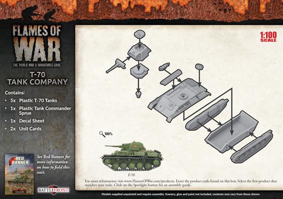 Flames of War: Soviet T-70 Tank Company (Mid War)