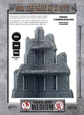Battlefield in a Box: Gothic Battlefields - Medium Corner Ruins (ONLINE ORDER ONLY)