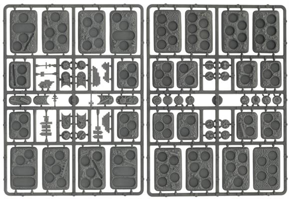 Flames of War: Soviet Plastic Bases - Rubble (ONLINE ORDER ONLY)