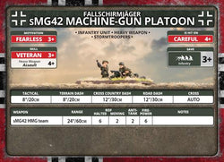 Flames of War: German Fallschirmjäger sMG42 Machine-Gun Platoon (Late War) (ONLINE ORDER ONLY)