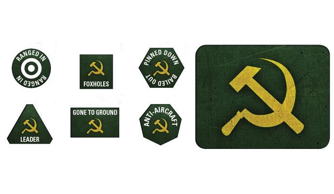 Flames of War: Soviet Tokens and Objectives (Late War)