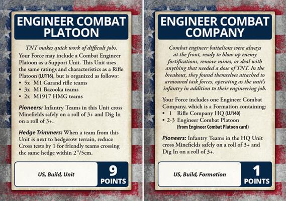 Flames of War: D-Day - American Command Cards (ONLINE ORDER ONLY)