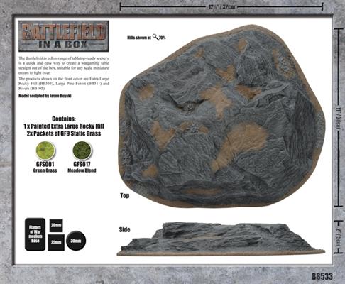 Battlefield in a Box: Extra Large Rocky Hill (ONLINE ORDER ONLY)