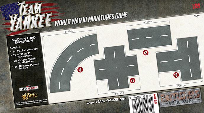 Team Yankee: Modern Roads Expansion (ONLINE ORDER ONLY)