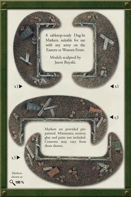 Flames of War: Entrenchments - Dug in Markers