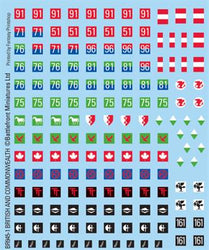 Flames of War: British and Commonwealth Decals (ONLINE ORDER ONLY)