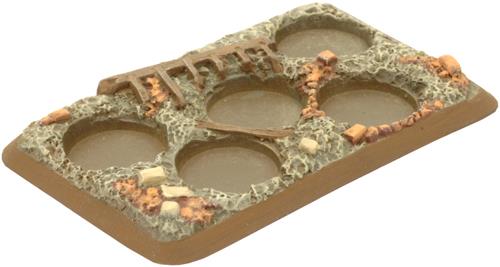 Flames of War: Soviet Plastic Bases - Rubble (ONLINE ORDER ONLY)