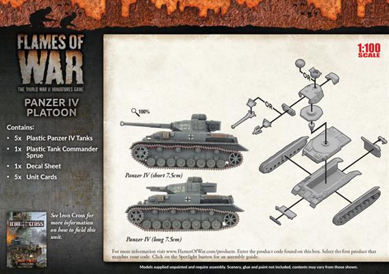 Flames of War: German Panzer IV Platoon (Mid War)