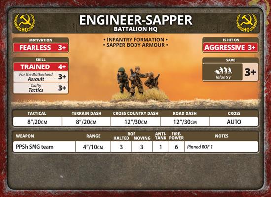 Flames of War: Soviet Engineer-Sapper Company (Late War)