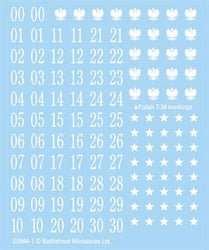 Flames of War: Soviet Decals (ONLINE ORDER ONLY)