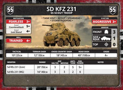 Flames of War: German SD KFZ 231 SS Scout Troops (Late War)